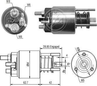 Реле втягуюче стартера ZM ZM3395
