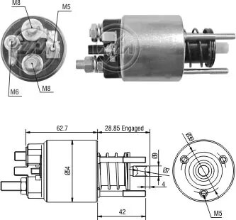 Реле втягуюче стартера ZM ZM396