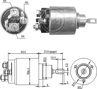 Реле втягуюче стартера ZM ZM4473