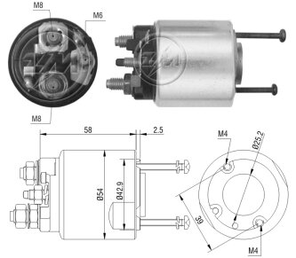Реле втягуюче стартера ZM ZM495