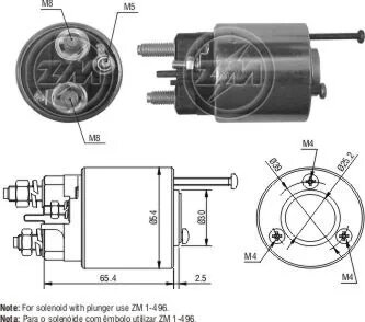 Реле втягуюче стартера ZM ZM496