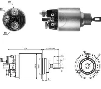 Реле втягуюче стартера ZM ZM5381