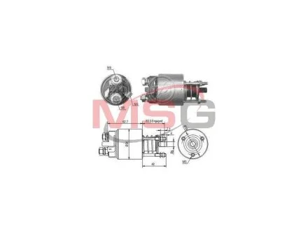Реле втягуюче стартера ZM ZM5395