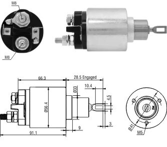 Реле втягуюче ZM ZM5773