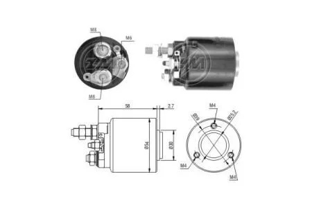Реле втягуюче стартера ZM ZM590