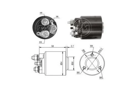 Реле втягуюче стартера ZM ZM591