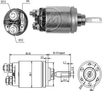 Реле втягуюче стартера ZM ZM741