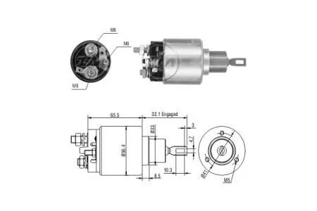 Реле втягуюче стартера ZM ZM775